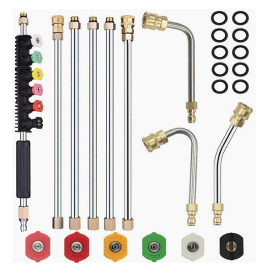 Set di bacchette per la pulizia ad alta pressione da 4000 PSI (10 PCS)