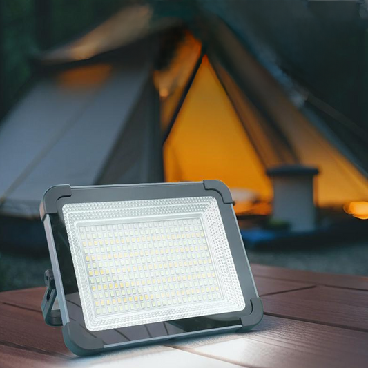 Luce LED Floodlight Portatile e Multifunzione a Energia Solare