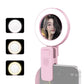 🔥Saldi estivi 49% di sconto🔥Anello luminoso clip-on per selfie con luci a tre colori e specchio