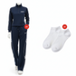 Completo tuta casual da donna con mezza zip