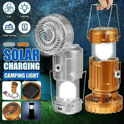🔥Tempo limitato: 50% di sconto - Lanterna da campeggio LED solare portatile 6 in 1