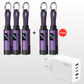 🔌 Cavo di ricarica 4 in 1 con display digitale e portachiavi – Funzione di ricarica rapida, resistente alle piegature e compatto