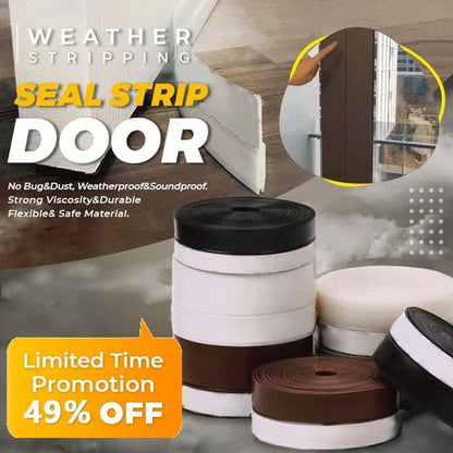 🚪 Guarnizione Adesiva in Silicone per Porte e Finestre (5m) | Isolamento Termico, Acustico, Antispifferi e Polvere | Flessibile Ritagliabile per Sottoporta e Infissi 🏠
