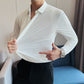 Camicia da uomo senza pieghe con bottoni