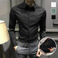 Camicia da uomo senza pieghe con bottoni