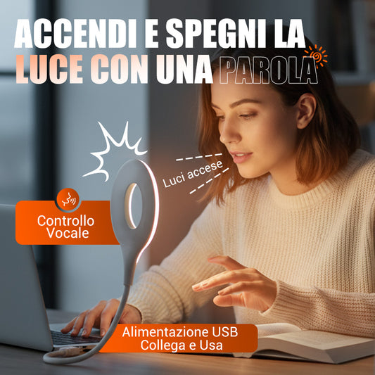 Lampada USB LED con comando vocale