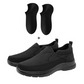 Sneakers Ortopediche Slip-On da Uomo, Traspiranti e Confortevoli con Solette in Memory Foam