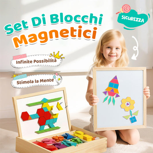 🔥Ultimi due giorni: sconto del 50%🔥Set di puzzle con blocchi magnetici in legno