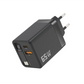 ✨⚡ Caricabatterie GaN 3 in 1, caricabatterie rapido da 65 W per smartphone con cavo Type-C e 2 porte USB