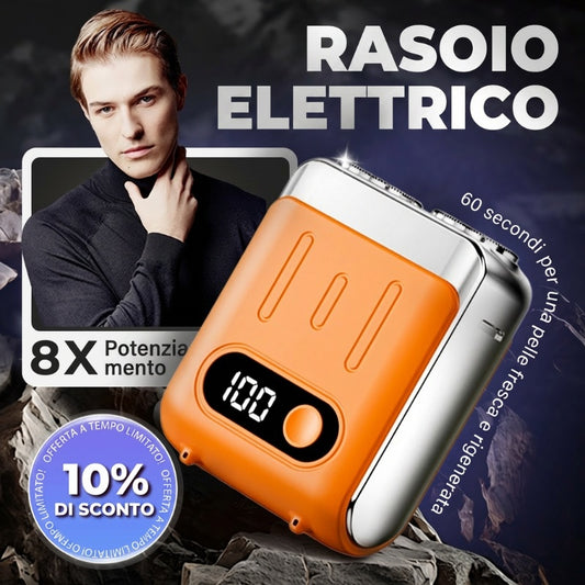 🔥Nuovi arrivi 2026: 50% di sconto per un periodo limitato!🔥 Testine fluttuanti 3D e utilizzo bagnato/asciutto per una rasatura perfetta ovunque 🔋🌀