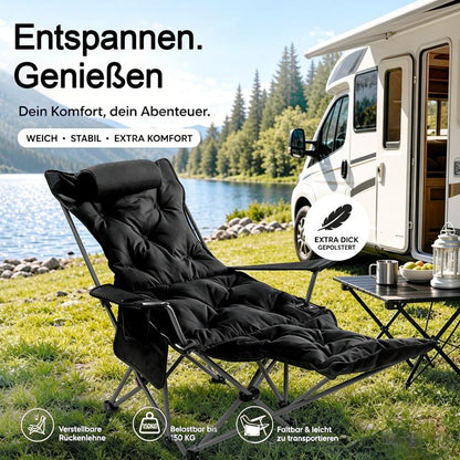 🪑 SCONTO DEL 50%! 🌿 Sedia pieghevole, regolabile e portatile per uso esterno – Leggera, robusta e versatile – Ideale per il giardino, il campeggio, la spiaggia o il terrazzo – Facile da trasportare e da montare 🏕️✨