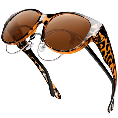👓 SCONTO DEL 50% IN QUESTO MOMENTO! ⚡ Occhiali da sole oversize a occhio di gatto – Lenti polarizzate UV400, indossabili sopra gli occhiali da vista e dal design alla moda per donna ✨