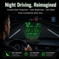 🚗 SCONTO DEL 50% ORA! Head-Up Display (HUD) con GPS – velocità esatta in km/h – tachimetro digitale, bussola e allarme di superamento della velocità – plug & play per tutti i veicoli 📊✨