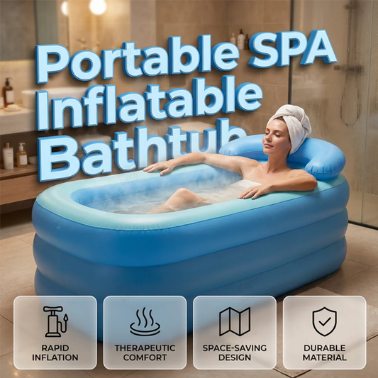 🛁💨 Vasca da bagno gonfiabile per adulti – SCONTO DEL 50%! Rilassati ovunque: portatile, stabile, veloce da montare. 🔥✨