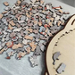 🎁Saldi natalizi 50% DI SCONTO🎅Puzzle in legno a forma di gatto in colori Morandi da 135 pezzi