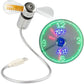 Ventilatore USB con Orologio LED Luminoso
