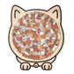 🎁Saldi natalizi 50% DI SCONTO🎅Puzzle in legno a forma di gatto in colori Morandi da 135 pezzi