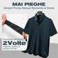 T-shirt da Uomo Casual Traspirante e Antipiega con Colletto a Revers