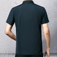 T-shirt da Uomo Casual Traspirante e Antipiega con Colletto a Revers