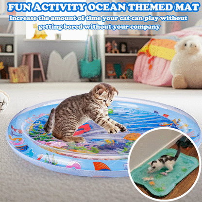 Tappetino Sensoriale ad Acqua 💦 Relax & Gioco 🌊 Antistress per Gatti e Cani 🐾 Rinfrescante e Anti-graffio! 😺🐶