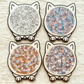 🎁Saldi natalizi 50% DI SCONTO🎅Puzzle in legno a forma di gatto in colori Morandi da 135 pezzi