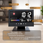 🔥Monitor digitale LED per temperatura e umidità, previsioni meteo, sveglia da tavolo LED