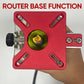 Supporto per fresatura di scanalature 4 in 1 per router