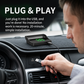 🚗 SCONTO DEL 50% ORA! Head-Up Display (HUD) con GPS – velocità esatta in km/h – tachimetro digitale, bussola e allarme di superamento della velocità – plug & play per tutti i veicoli 📊✨