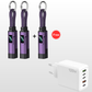 🔌 Cavo di ricarica 4 in 1 con display digitale e portachiavi – Funzione di ricarica rapida, resistente alle piegature e compatto