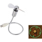 Ventilatore USB con Orologio LED Luminoso