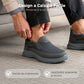 Sneakers Ortopediche Slip-On da Uomo, Traspiranti e Confortevoli con Solette in Memory Foam