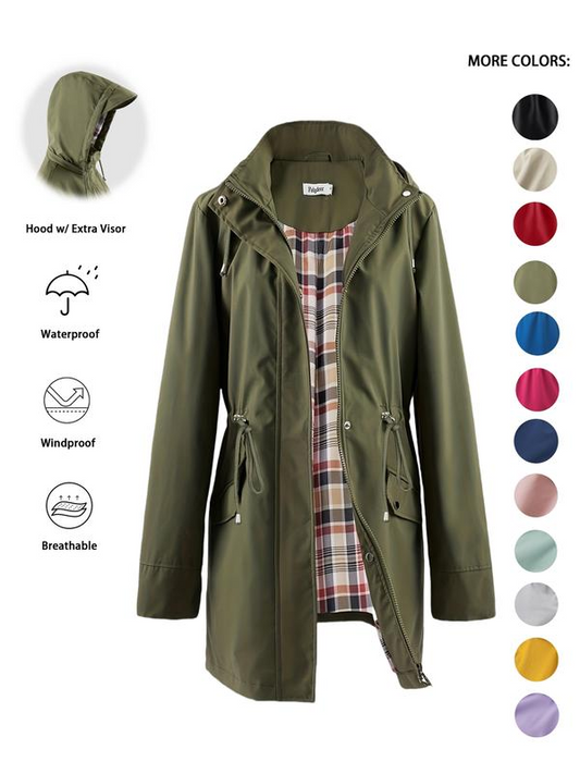 🔥SVENDITA CALDA 50% DI SCONTO🧥💦Donna Chic. Leggera. Giacca impermeabile🍃-Scatena stile e resistenza in qualsiasi tempesta!