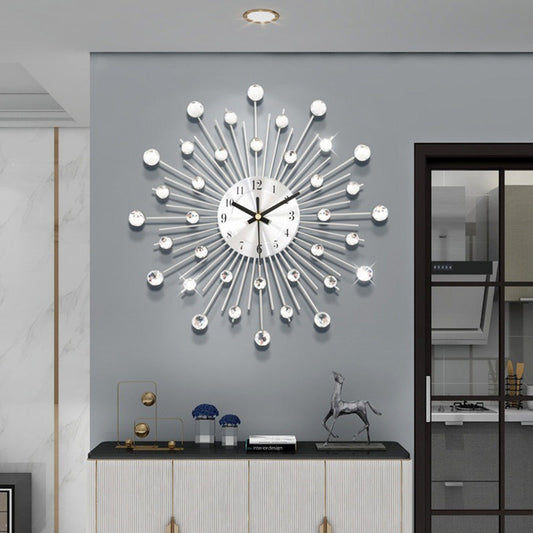 ✨🕰️ 60% di sconto ⚡ Orologio da parete con strass – Silenzioso, lusso minimalista e resistente! Perfetto per soggiorno, sala da pranzo o ingresso 💎🏡