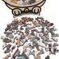 🎁Saldi natalizi 50% DI SCONTO🎅Puzzle in legno a forma di gatto in colori Morandi da 135 pezzi