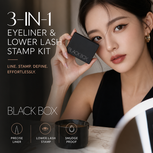 🥳SVENDITA 2026🥳💞OLTRE 50.000 ESEMPLARI VENDUTI!💄✨ SCONTO DEL 50%! Kit 3 in 1 con eyeliner e timbro per ciglia inferiori – Crea ali e ciglia perfette in pochi secondi. Resistente all’acqua e alle sbavature. Non serve avere la mano ferma! 👁️🖌️