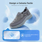 Sneakers Ortopediche Slip-On da Uomo, Traspiranti e Confortevoli con Solette in Memory Foam
