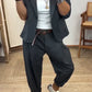 Giacca con colletto da donna + pantaloni - Elegante completo da lavoro