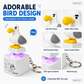 📢Acquistane 2 il 1 in omaggio💕Portachiavi elettronico luminoso “Mine Little Bird” con attivazione vocale: portachiavi creativo a forma di papera con funzione “premi per giocare”