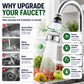 🚰 50% DI SCONTO ORA! 💧 Filtro per rubinetto a 360° – rinfrescante, pratico e senza schizzi, perfetto per cucina e bagno 🏠