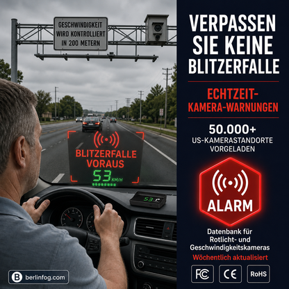 Head-Up Display (HUD) GPS per auto Tachimetro digitale