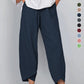💥Offerta limitata: 50% di sconto💥Pantaloni vintage asimmetrici con elastico in vita e tasche