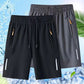 🔥 Vendita calda 70% di sconto 🥰  Shorts estivi elastici da uomo 💎 Tasche traspiranti, con cerniera e stretch fit 🩳❄️