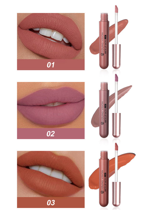 🔈SCONTO DEL 50% ORA💜Set di 6 lucidalabbra opachi Velvet Matte Lip Lacquer