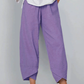 💥Offerta limitata: 50% di sconto💥Pantaloni vintage asimmetrici con elastico in vita e tasche