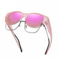👓 SCONTO DEL 50% IN QUESTO MOMENTO! ⚡ Occhiali da sole oversize a occhio di gatto – Lenti polarizzate UV400, indossabili sopra gli occhiali da vista e dal design alla moda per donna ✨