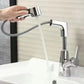 Rubinetto da bagno a 1 foro con doccetta estraibile