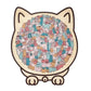 🎁Saldi natalizi 50% DI SCONTO🎅Puzzle in legno a forma di gatto in colori Morandi da 135 pezzi