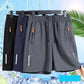 🔥 Vendita calda 70% di sconto 🥰  Shorts estivi elastici da uomo 💎 Tasche traspiranti, con cerniera e stretch fit 🩳❄️