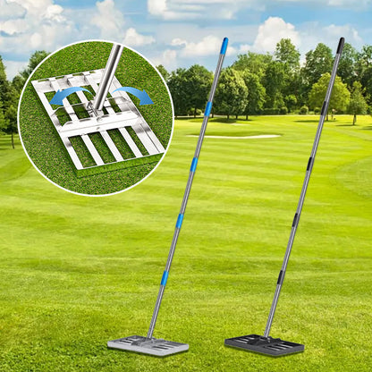 🌿 Rastrello professionale per livellare il prato, ideale per giardini e campi da golf