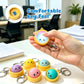 🥟 Portachiavi Antistress a Forma di Raviolo – Con Luce LED Touch | Fidget Toy Tascabile | 6 Colori | Idea Regalo Originale ✨🎁